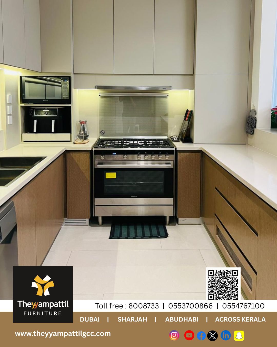 modern kitchen units in Dubai interior 
design